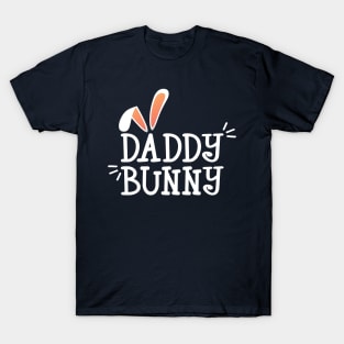 Simple and Cute Daddy Bunny Easter Typography T-Shirt